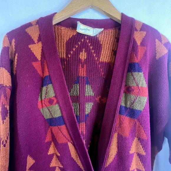 Jacqueline‎ Ferrar Vintage Retro Cardigan Sweater Size Large - Picture 3 of 9